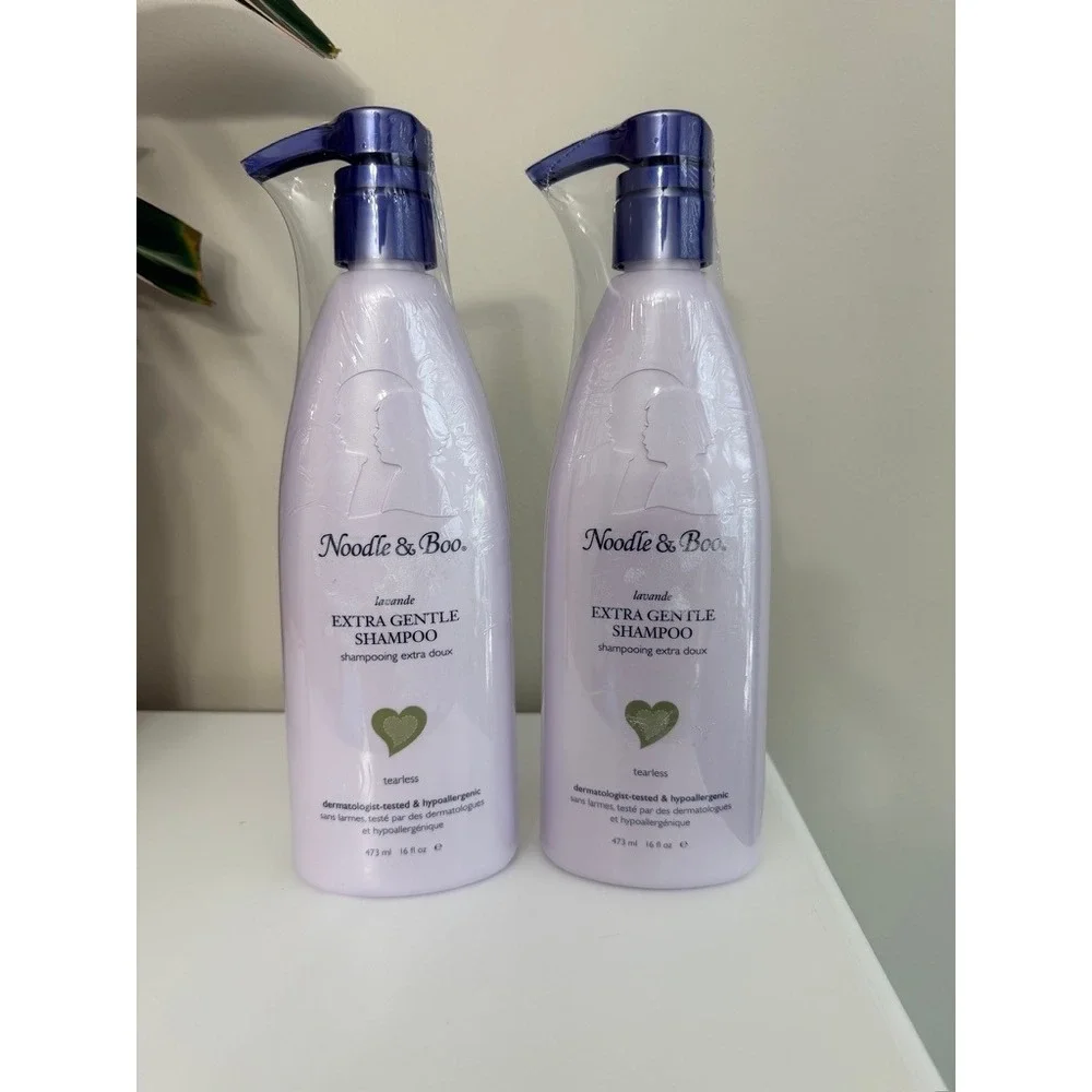 Noodle & Boo Extra Gentle Shampoo Baby 16oz Lavender 2-Pack Tearless NEW NWT